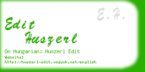 edit huszerl business card